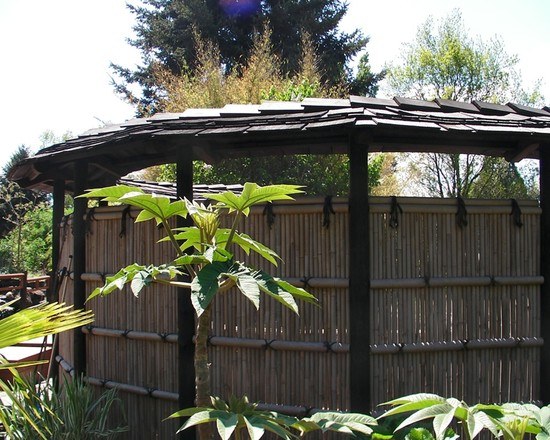 zen garden bamboo fence