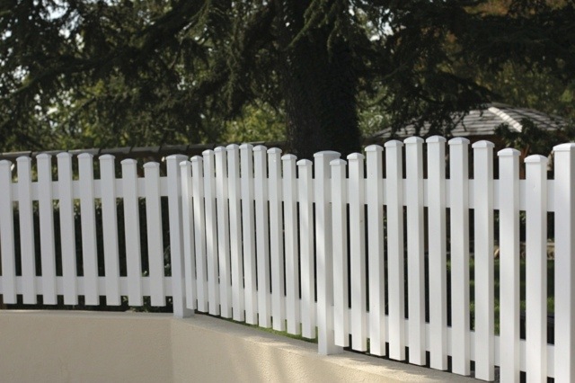white french garden fence