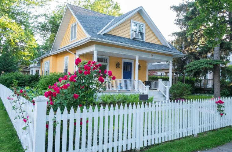 fence garden white wood idea landscaping exterior original home wood