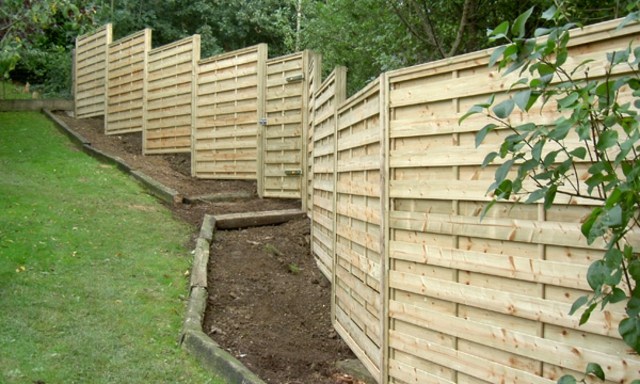 fencing wooden panels