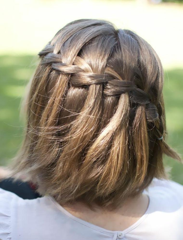 hairstyle-hair chatains memotong model rambut panjang pertengahan wanita gaya boho chic braids