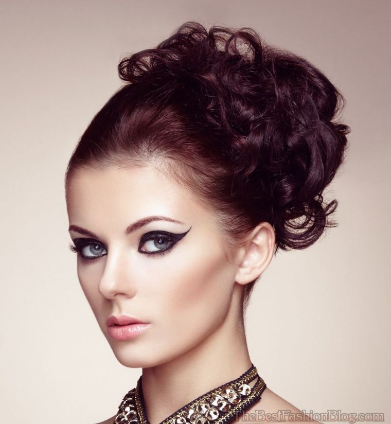 elegant hairstyle soiree st valentin