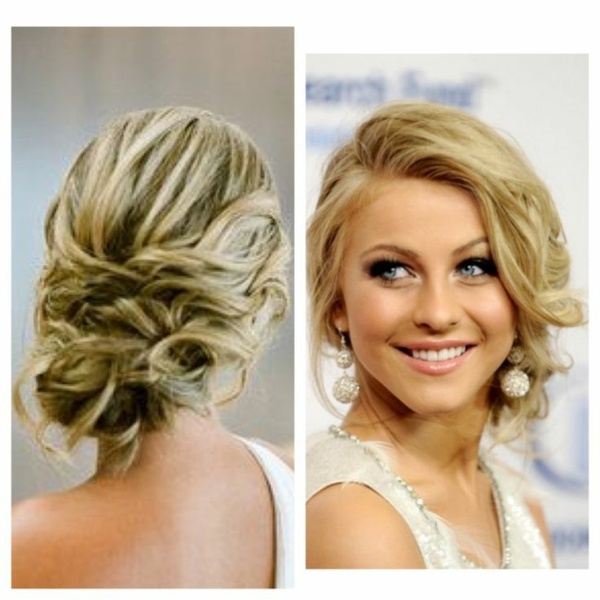 hairstyle chignon curls