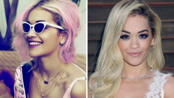 pink hair style Rita Ora