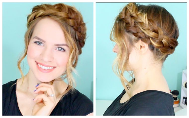 girl hairstyle crown woman braid