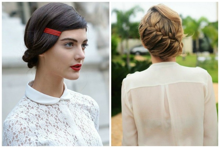 woman retro hairstyle idea summer trend 2015