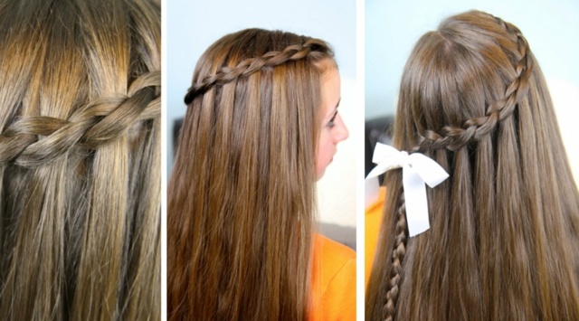 hairstyle girl braid deriere