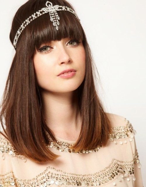 original long bangs hairstyle