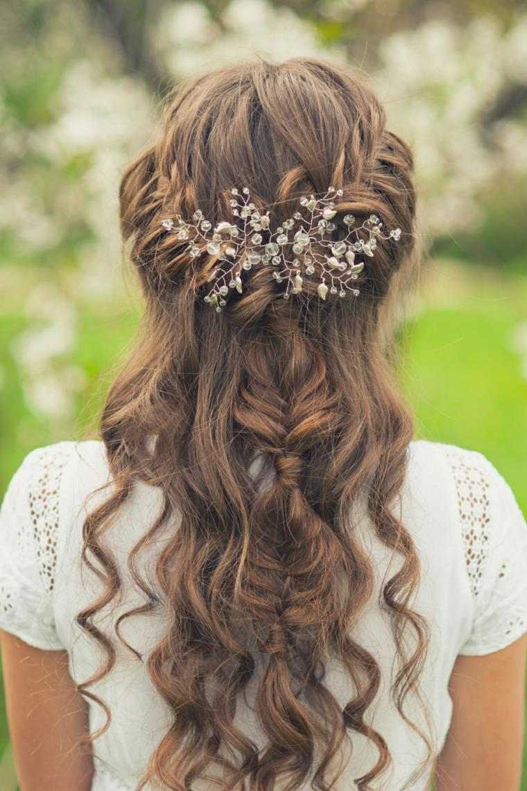 wedding hair-relaxed-wedding-bohemian hairstyle