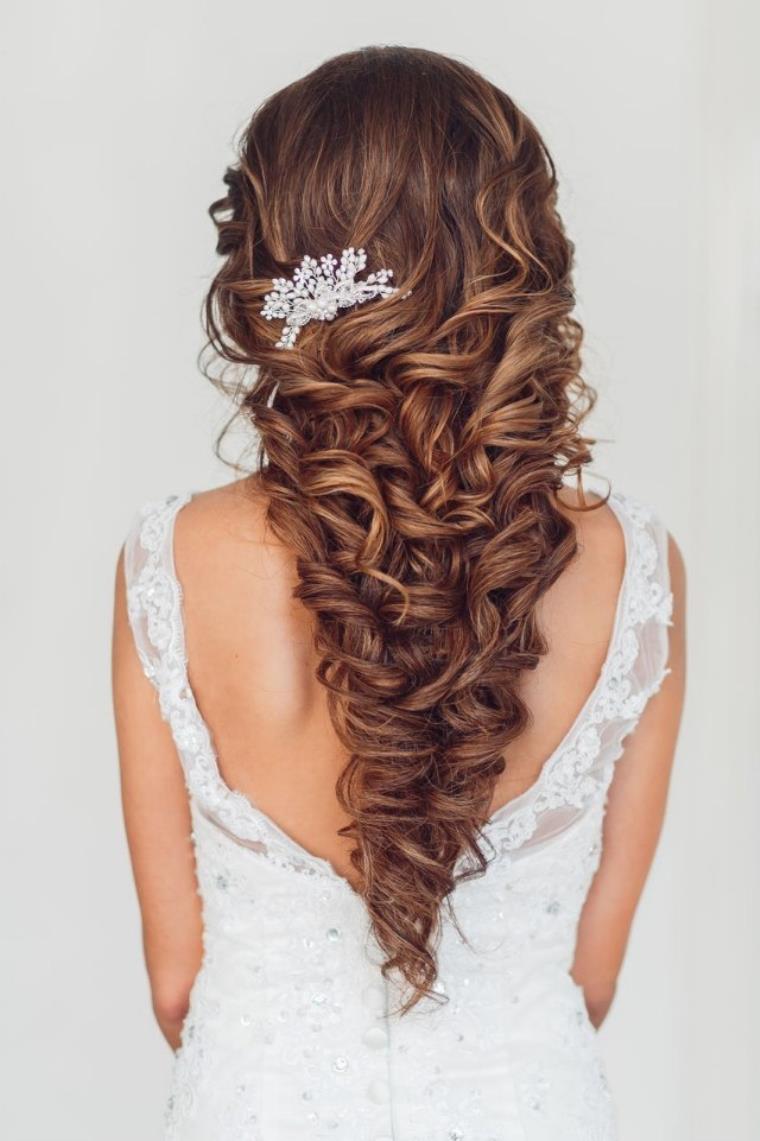 hairstyle wedding hair-long-hair-detached-jewel