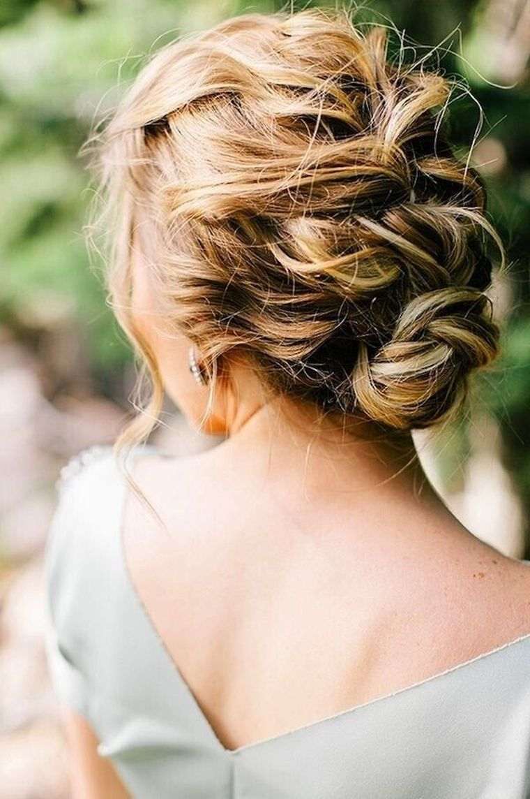 braids hair style wedding buns