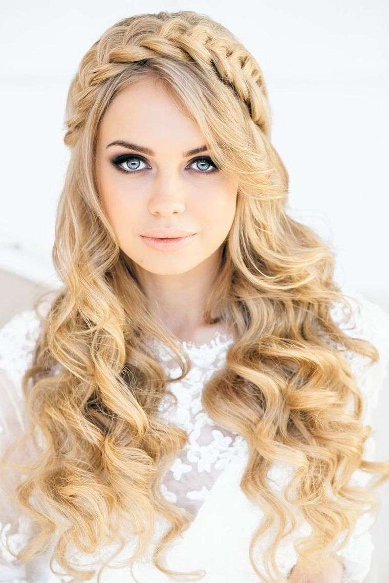 hairstyle girl braid wedding