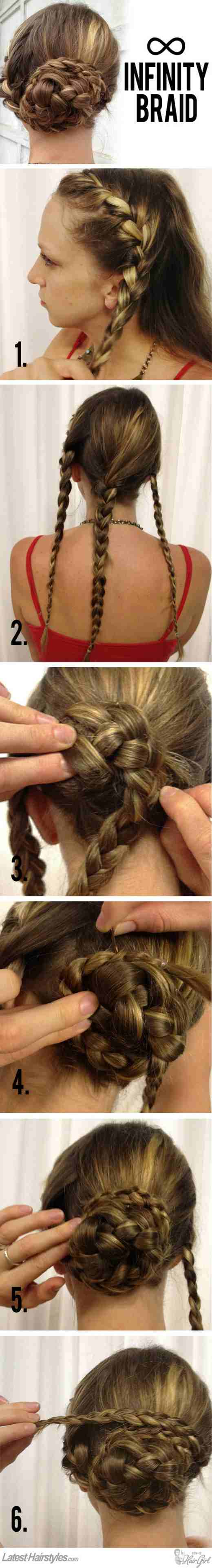 modern hairstyle braid bun