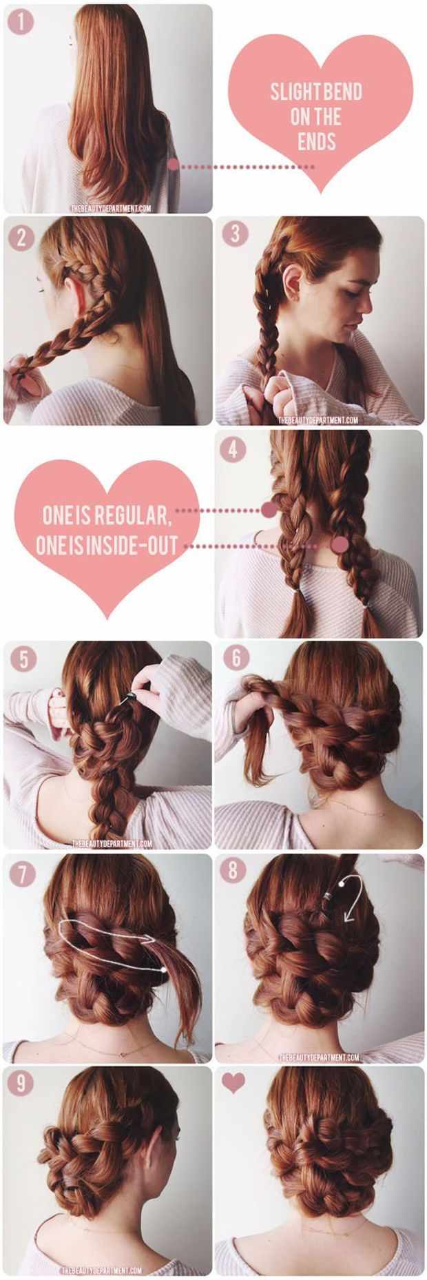 simple and fast hairstyle valentine's day original hairstyle idea
