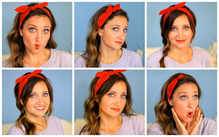 simple and fast hairstyle headband