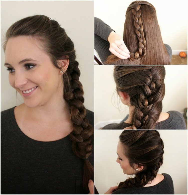 simple and fast hairstyle for long hair braid