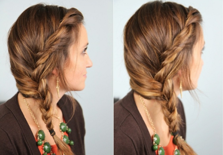 simple and fast hairstyle braid