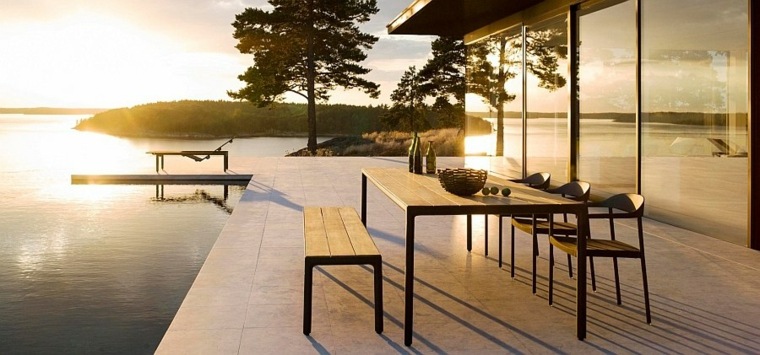 outdoor dining area modern terraces