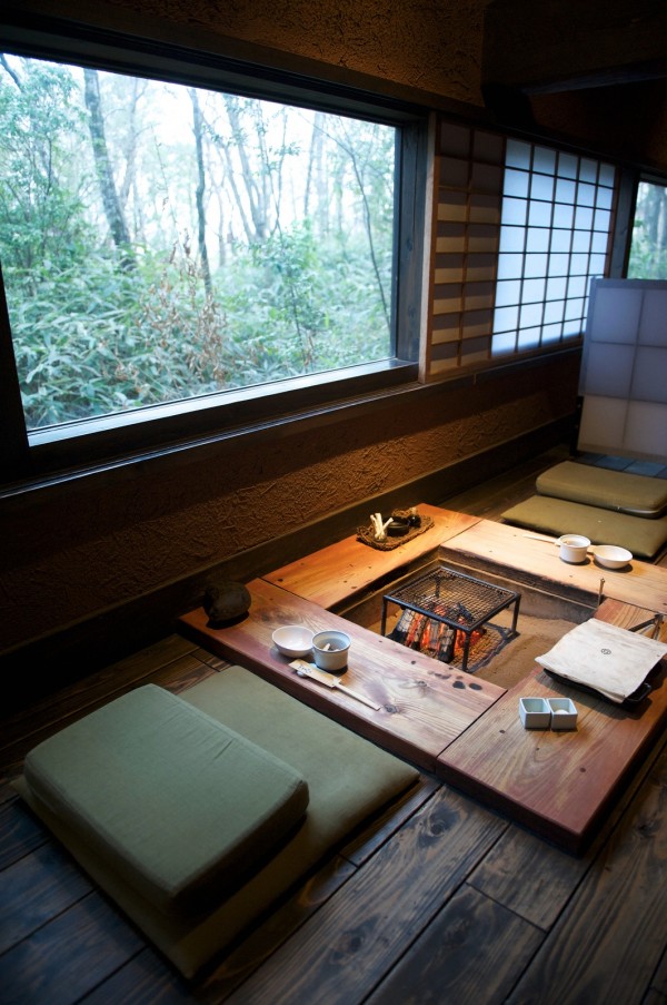 dining area fire Japanese style