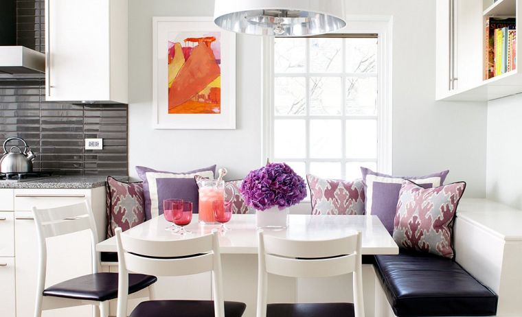 kitchen-idee-amenagement-paint-white dining area