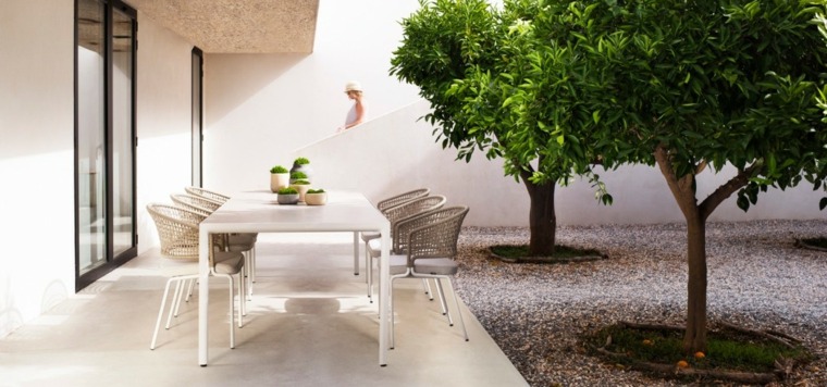 dining area outdoor modern terrace