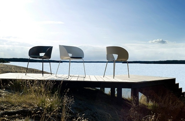 outdoor furniture chair modern minimalist Scandinavian style