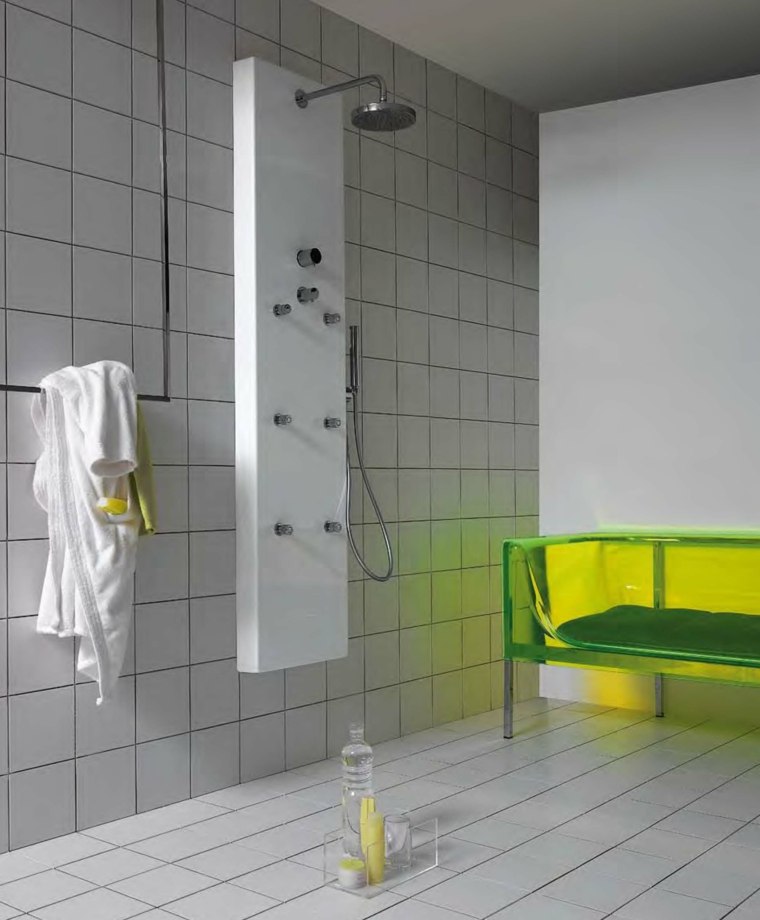 italian column modern shower idea