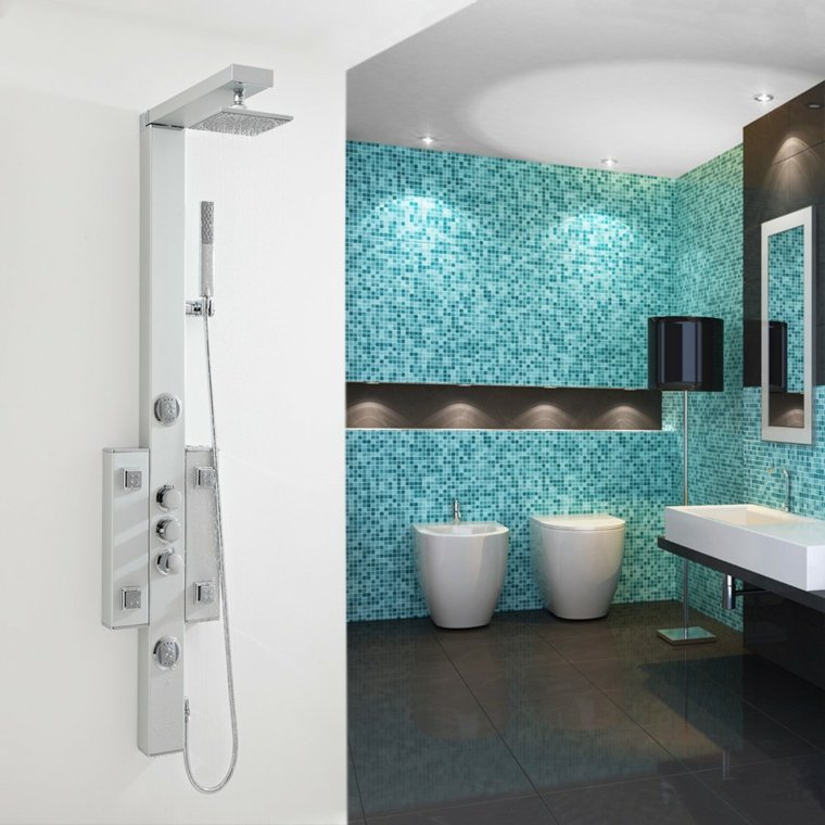model Italian design shower room columns