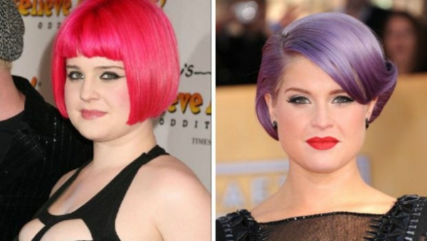 pink coloring Kelly Osbourne hairstyle