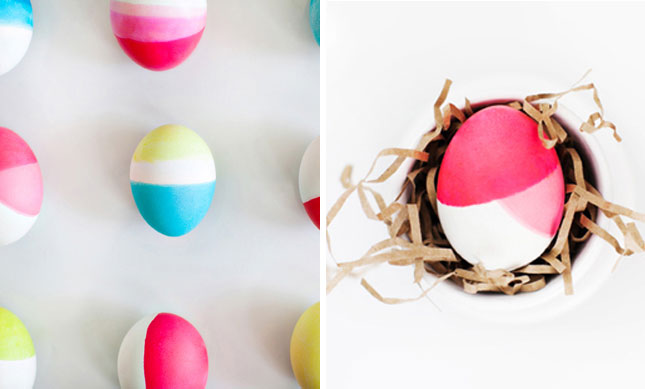 easter egg coloring dip-dye stylish cool original