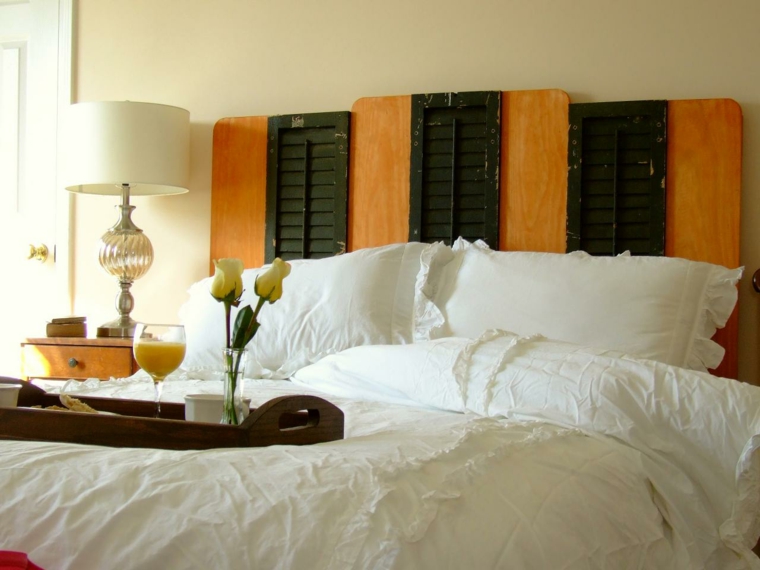 headboard diy idea bedroom deco lamp walk