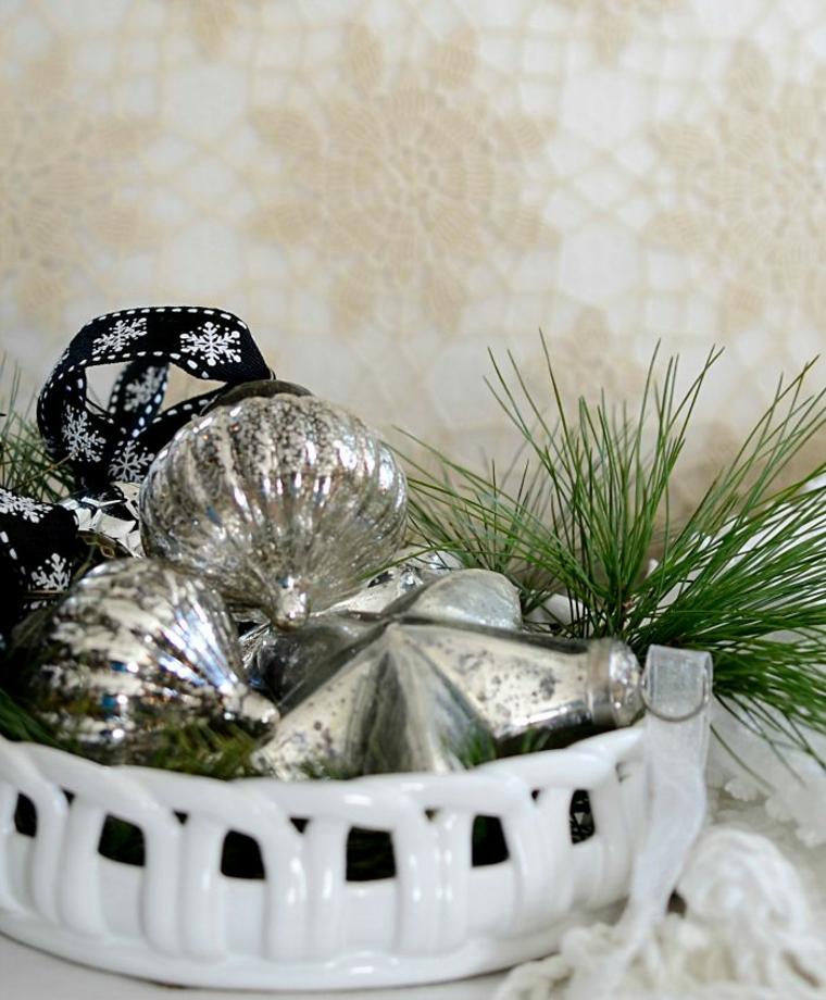 sammensætning blomster jul bolde metal ideer deco sofabord