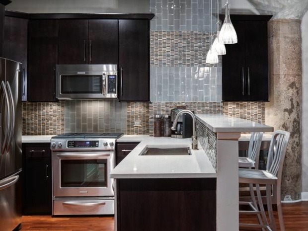 marble wood kitchen counter