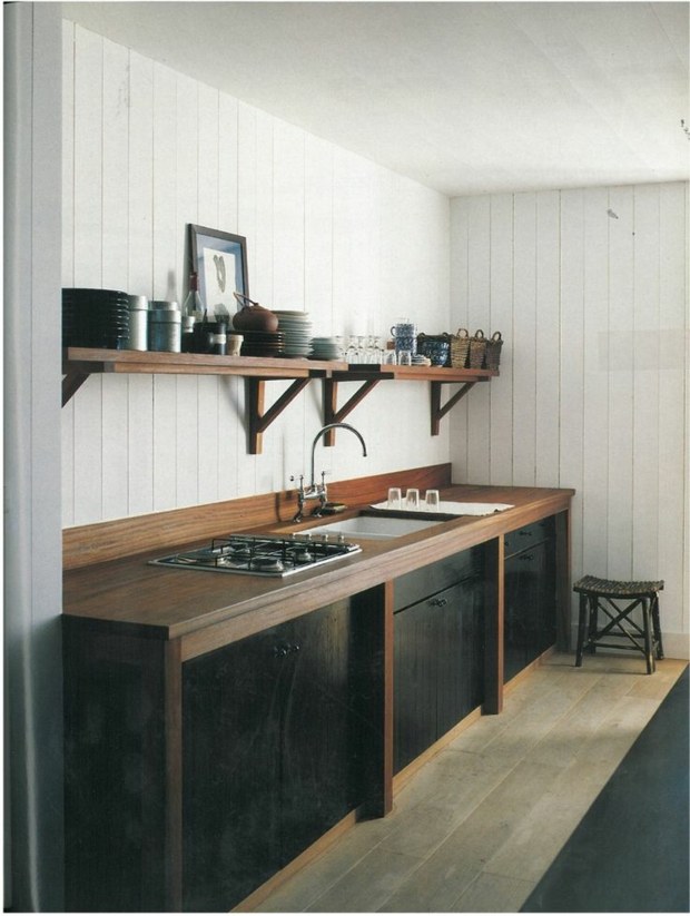 rustic deco kitchen counter