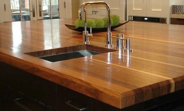 wood design kitchen counter