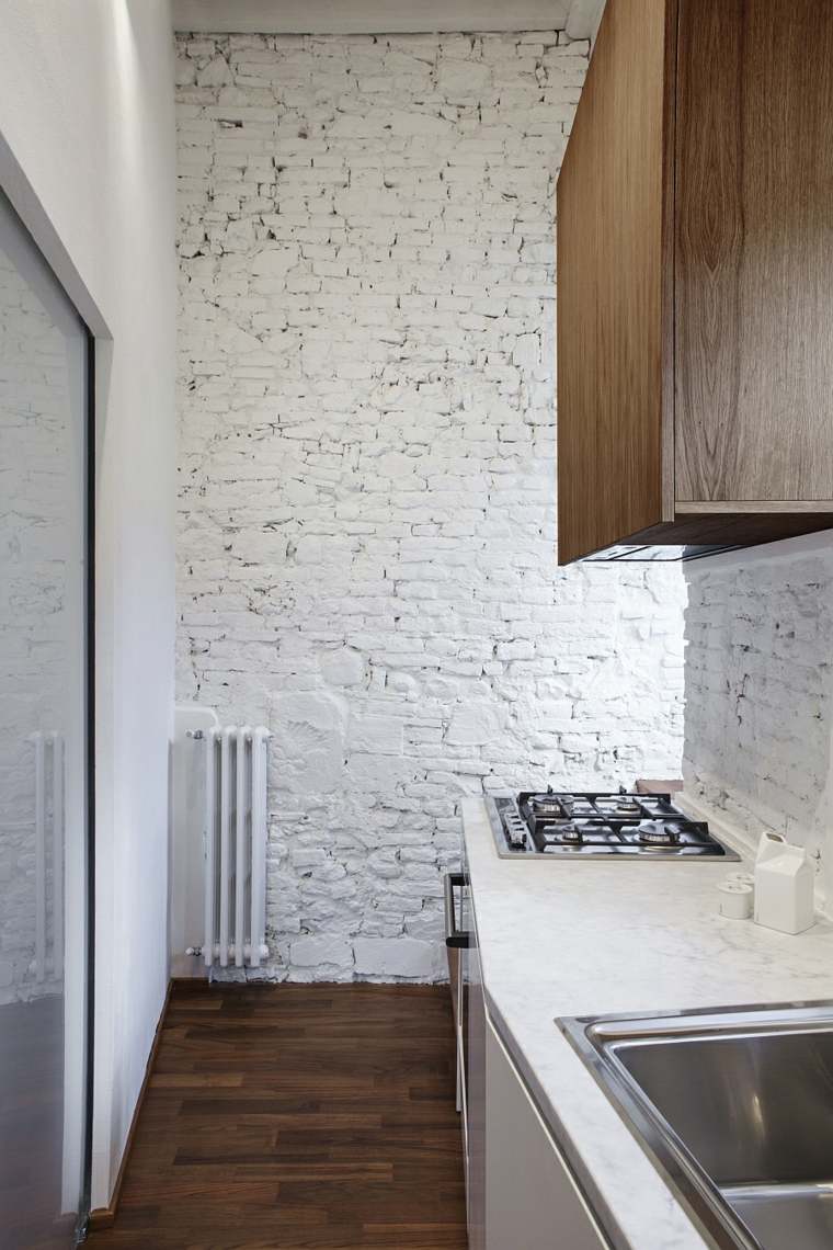 white marble kitchen counter