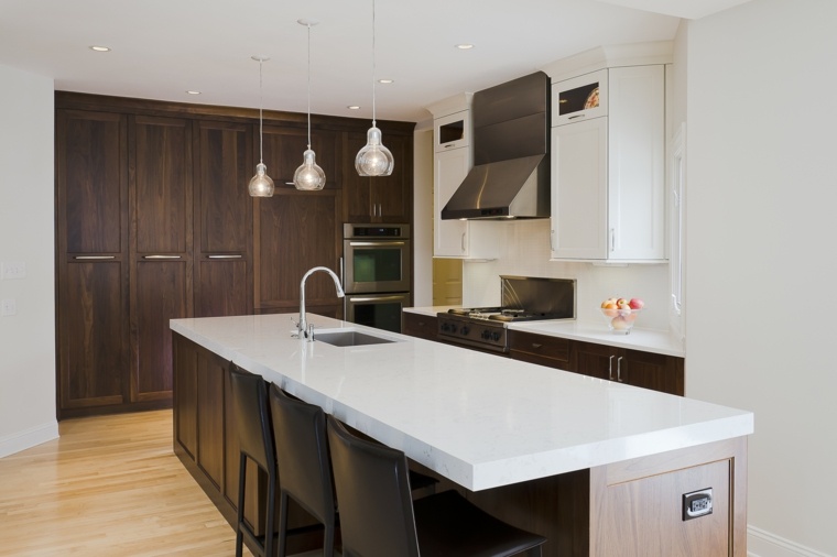 wood marble kitchen counter