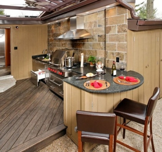 kitchen counter terrace