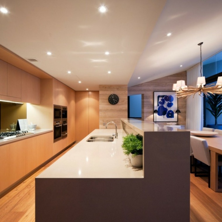 beige white kitchen counter