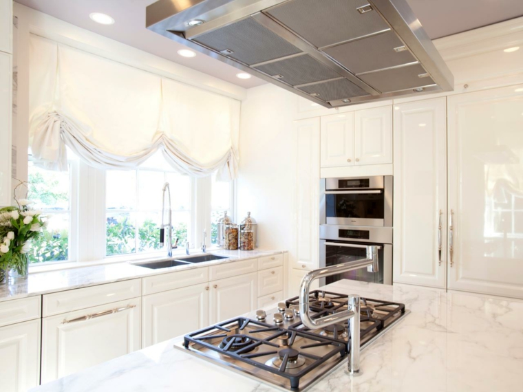 modern white kitchen countertop deco