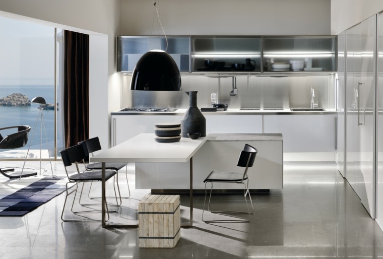 modern style kitchen counter