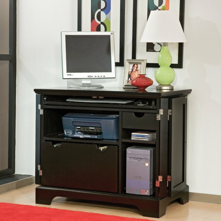 console wood office furniture printer