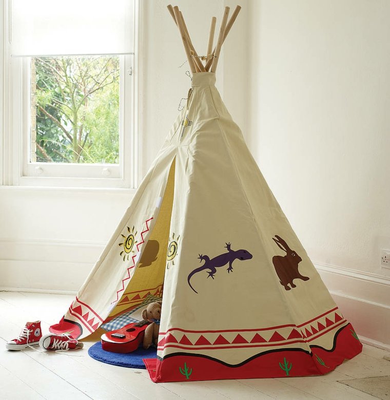 bygg barnkabin tipi rum