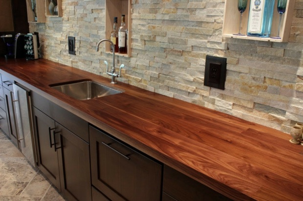 contemporary kitchen counter