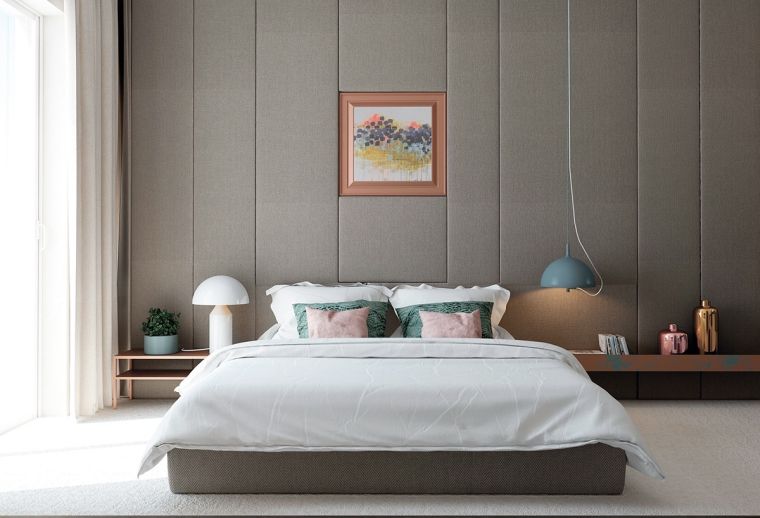 color bedroom taupe deco modern accessories design