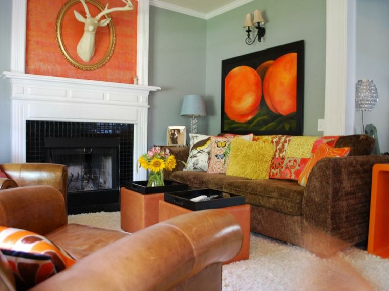 hot and cold color wheel idea deco living room