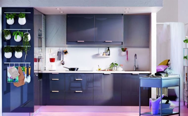 credence worktop modern kitchen