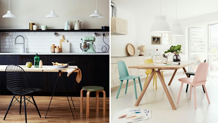 color kitchen scandinavian style wood design table