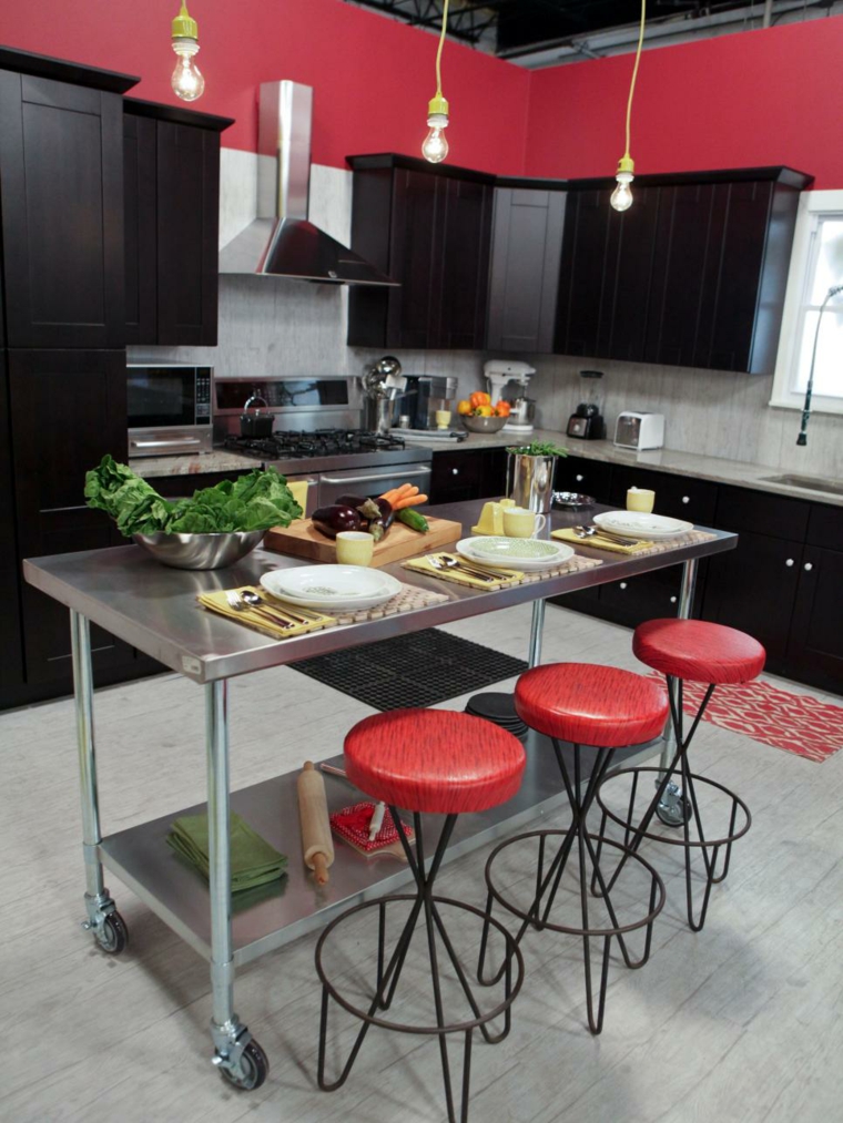 trendy kitchen marsala stool central island