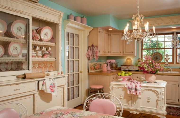 color painting kitchen chic style